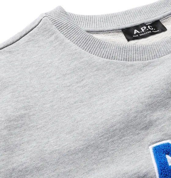 A.P.C - Sweat Malcolm gris chiné - homme-Pulls et Sweats-COEKQ-H27618