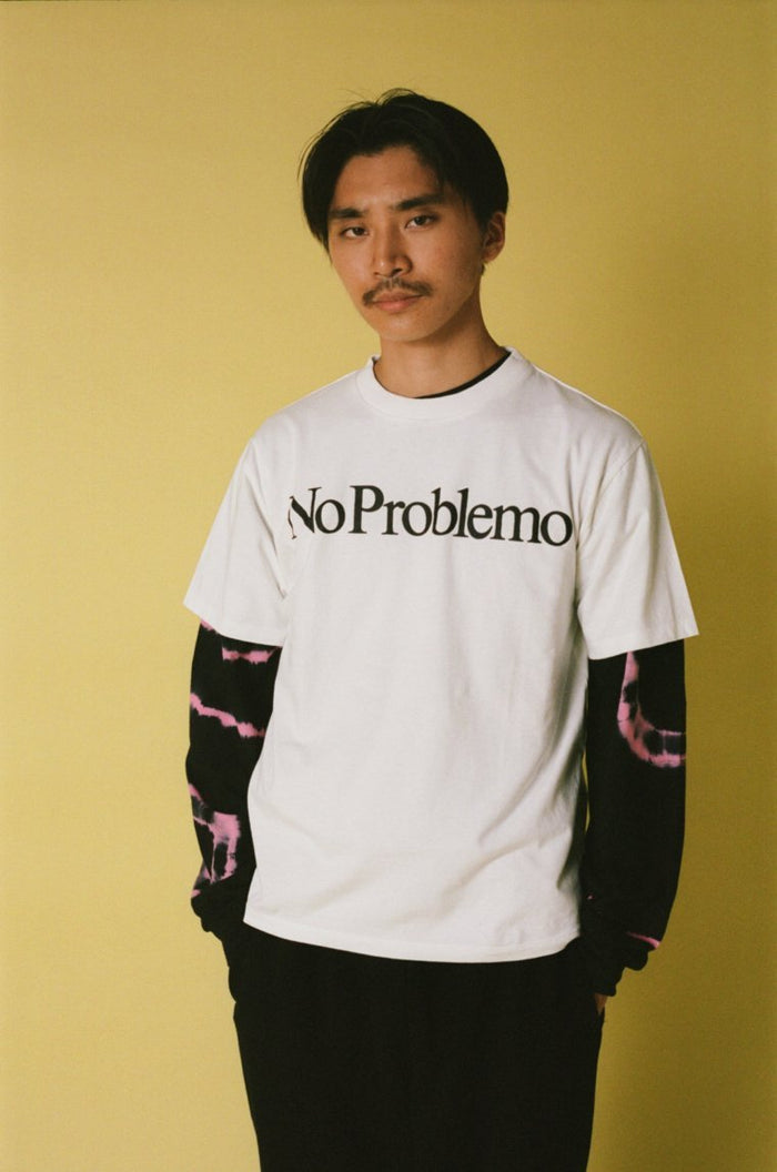 ARIES ARISE - T-shirt No Problemo white - UNISEXE-T-shirts-SRAR60002