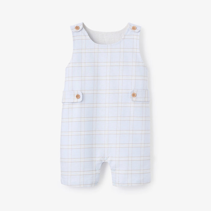 BA - Blue Gray Plaid Jon Jon