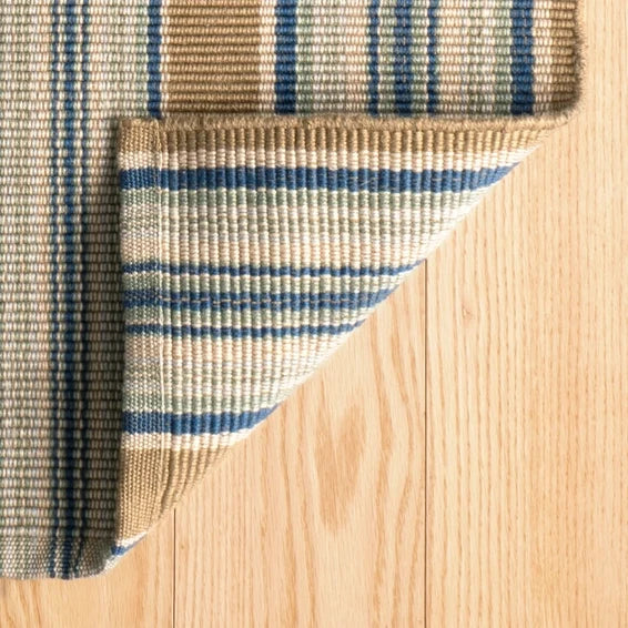 BB - Heron Stripe Handwoven Cotton Rug 2x3'