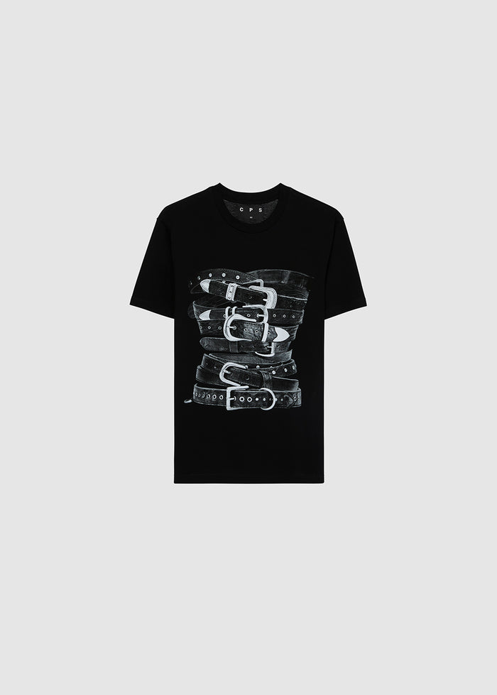BELT-GRAPHIC OVERSIZED TEE