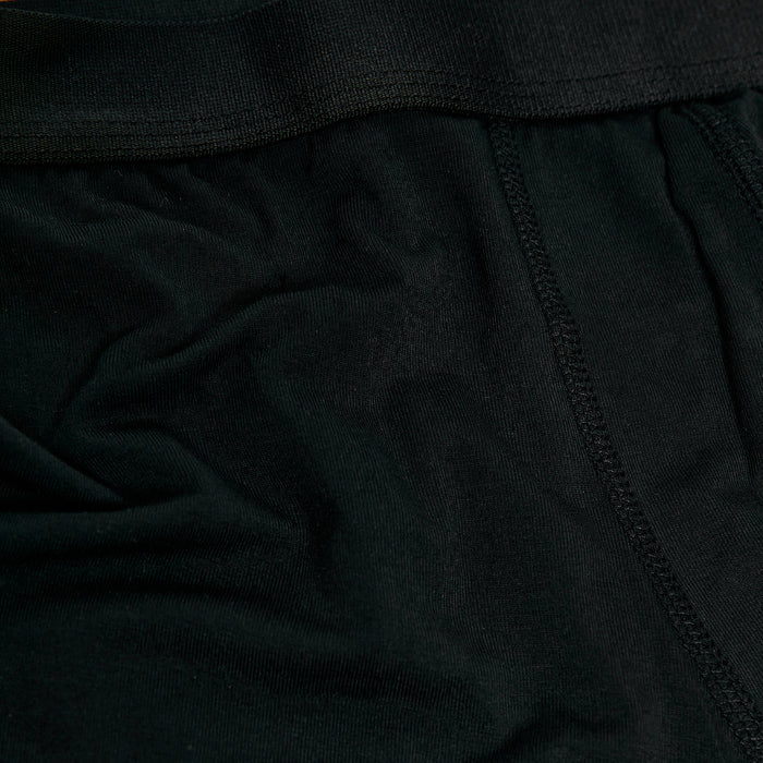 Black Boxer Briefs 3-Pack with elastic waistband and soft micromodal fabric.