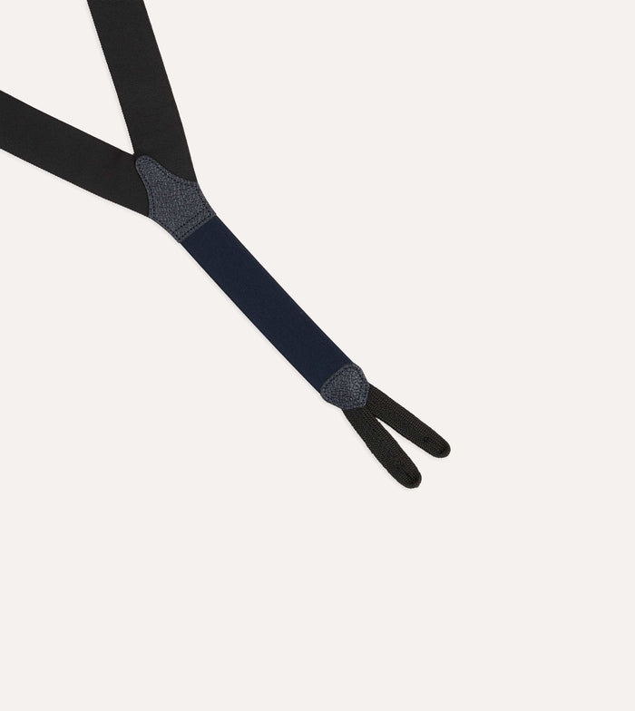 Black Silk Trouser Braces