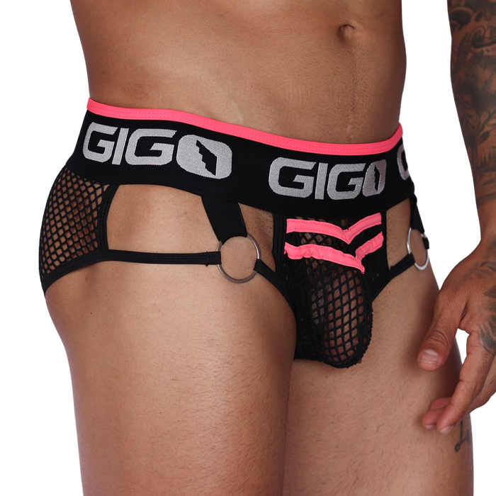Boox Fuchsia Brief vista frontal de Gigo Underwear