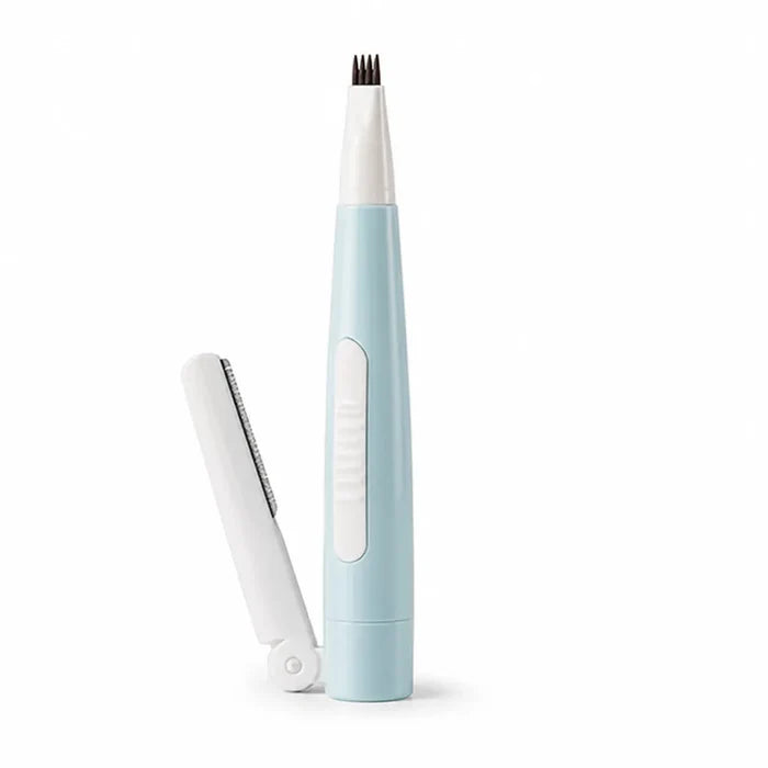 Brow Shaping Folding Grooming Razor Eyebrow Pen (Quadruple-Prong Tip)