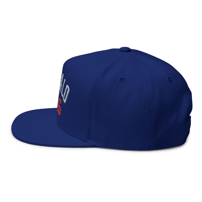 Buffalo 716 Flat Bill Hat | Embroidered Buffalo Snapback Cap | Buffalo Football Apparel