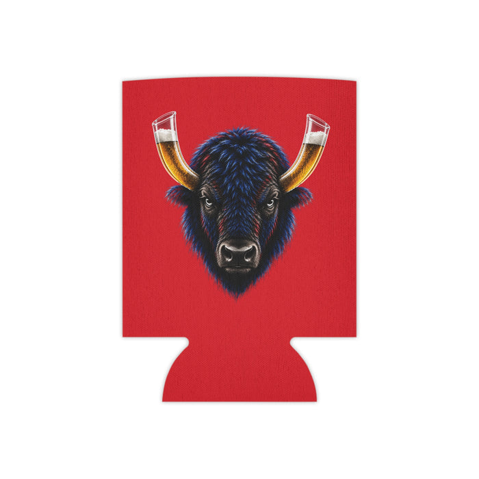 Buffalo Football Beer Can Cooler – Buffalo Beer Horn Tailgate Koozie