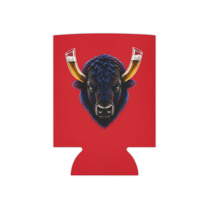 Buffalo Football Beer Can Cooler – Buffalo Beer Horn Tailgate Koozie