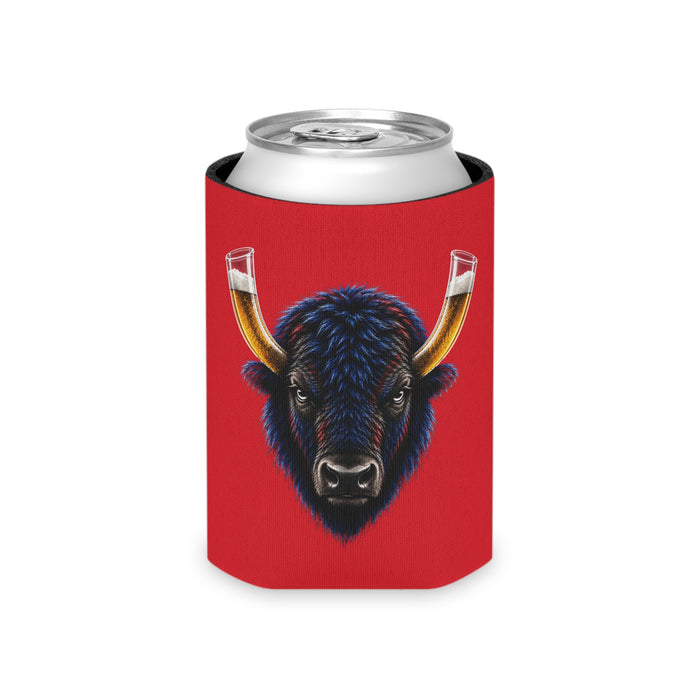 Buffalo Football Beer Can Cooler – Buffalo Beer Horn Tailgate Koozie