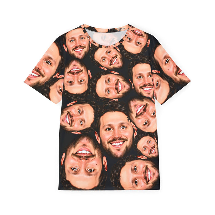 Buffalo Football Face Collage Men's Tshirt