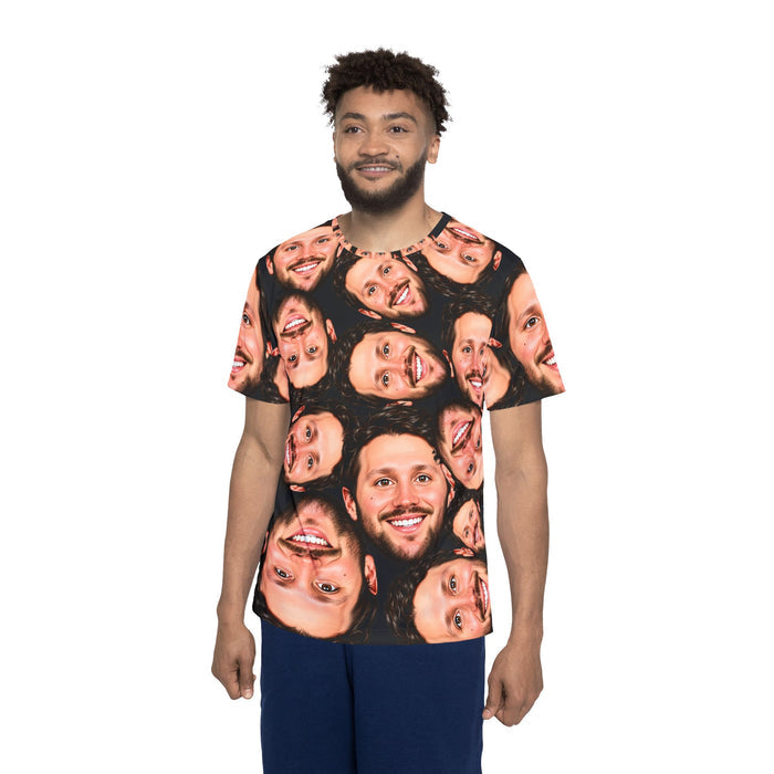 Buffalo Football Face Collage Men's Tshirt