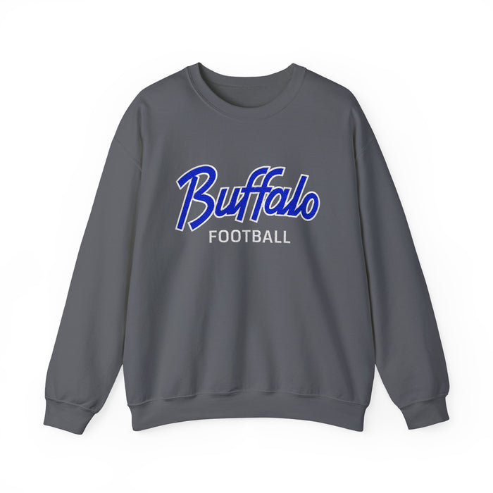 Buffalo Football Nickel City Crewneck Sweatshirt | Vintage Embroidered Buffalo Football Sweatshirt