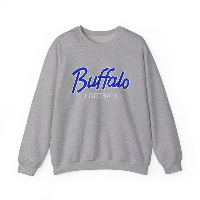 Buffalo Football Nickel City Crewneck Sweatshirt | Vintage Embroidered Buffalo Football Sweatshirt