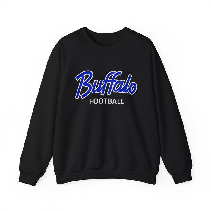 Buffalo Football Nickel City Crewneck Sweatshirt | Vintage Embroidered Buffalo Football Sweatshirt