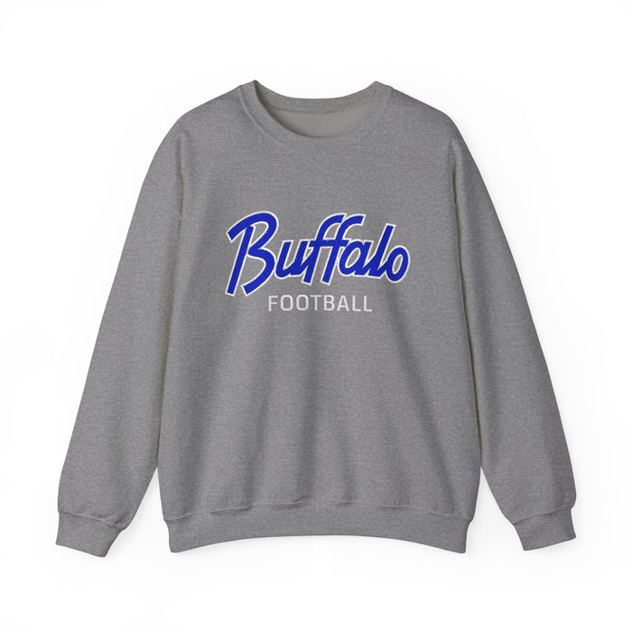 Buffalo Football Nickel City Crewneck Sweatshirt | Vintage Embroidered Buffalo Football Sweatshirt