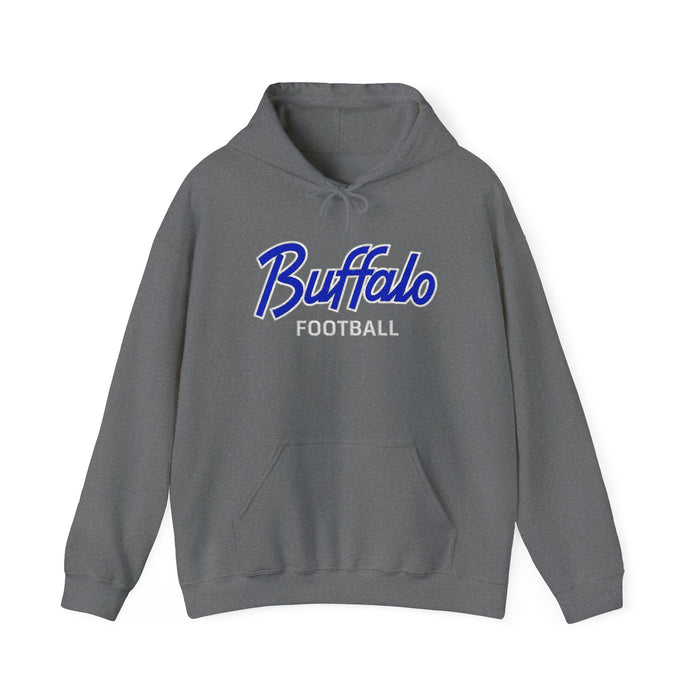 Buffalo Football Nickel City Hoodie | Vintage Embroidered Buffalo Football Hooded Sweatshirt