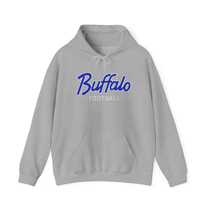 Buffalo Football Nickel City Hoodie | Vintage Embroidered Buffalo Football Hooded Sweatshirt
