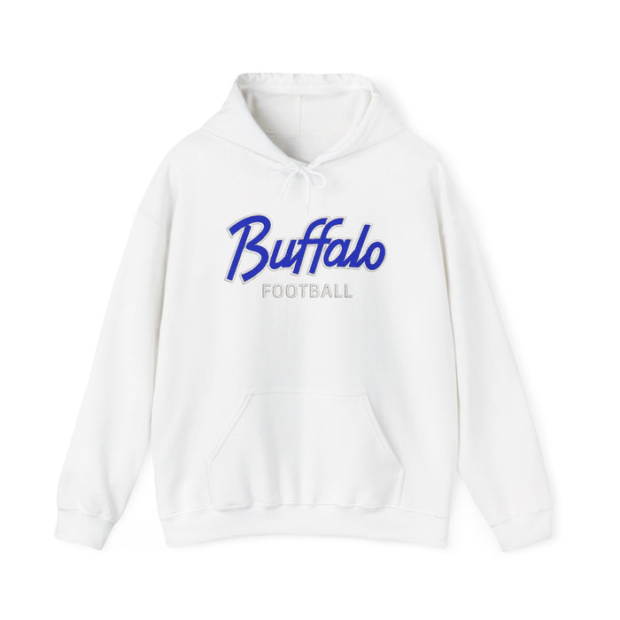 Buffalo Football Nickel City Hoodie | Vintage Embroidered Buffalo Football Hooded Sweatshirt