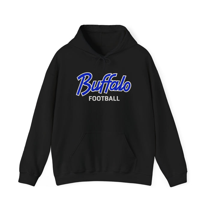 Buffalo Football Nickel City Hoodie | Vintage Embroidered Buffalo Football Hooded Sweatshirt