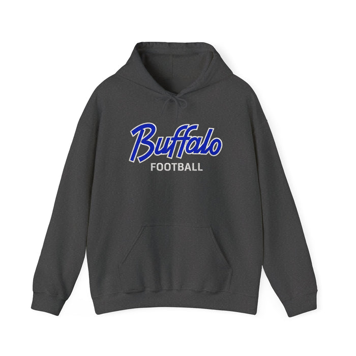 Buffalo Football Nickel City Hoodie | Vintage Embroidered Buffalo Football Hooded Sweatshirt