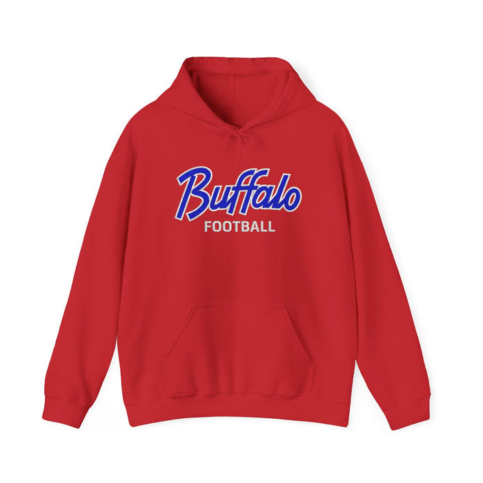 Buffalo Football Nickel City Hoodie | Vintage Embroidered Buffalo Football Hooded Sweatshirt