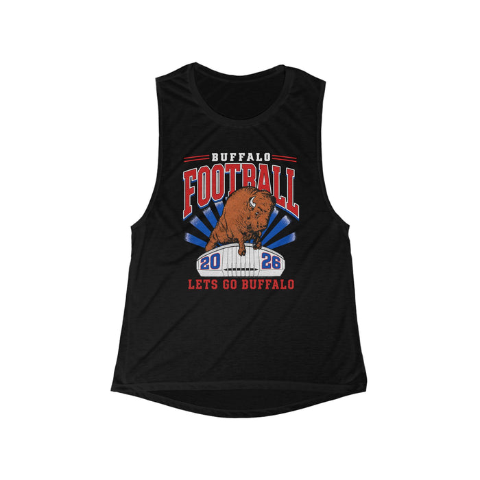 Buffalo Football Tank Top | Women's Buffalo Football Apparel | Vintage Buffalo Tank