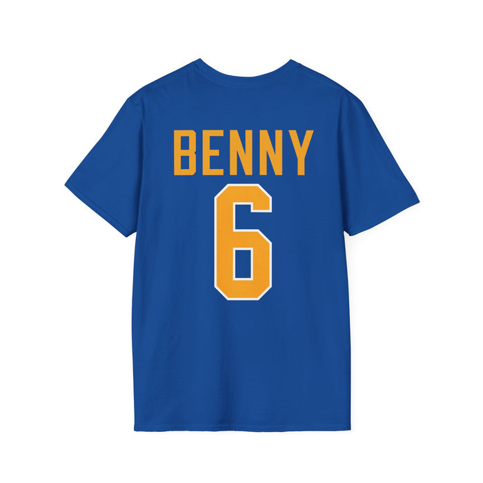 Buffalo Hockey Benny #6 T-Shirt | Retro Blue & Gold Hockey Tee | TeesRus716.com