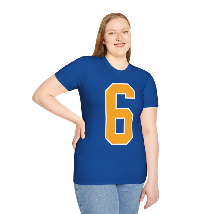 Buffalo Hockey Benny #6 T-Shirt | Retro Blue & Gold Hockey Tee | TeesRus716.com