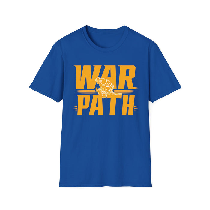 Buffalo Hockey T-Shirt – WAR PATH Graphic Tee | Blue & Gold 716 Shirt | Teesrus716