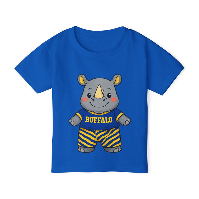 Buffalo Hockey Toddler T-Shirt – Baby Rhino Graphic Tee | 716 Kids Apparel | Teesrus716