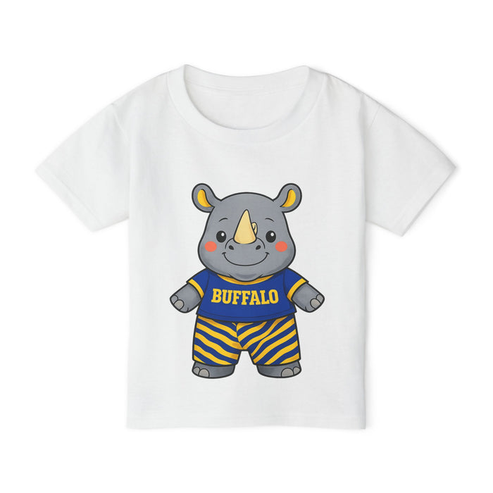 Buffalo Hockey Toddler T-Shirt – Baby Rhino Graphic Tee | 716 Kids Apparel | Teesrus716
