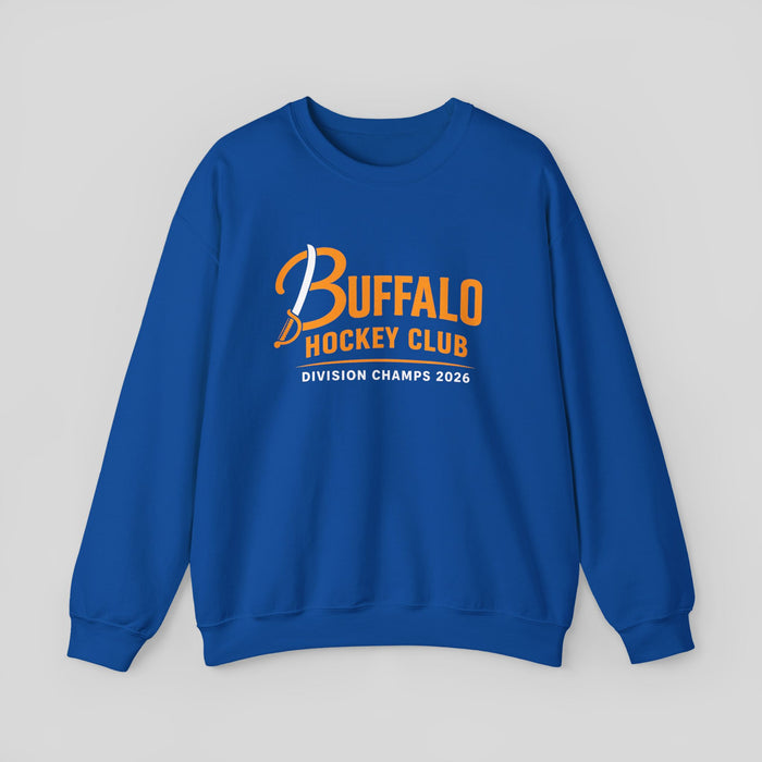 Buffalo NY Hockey Sweatshirt – Division Champs 2026 716 Crewneck | Teesrus716