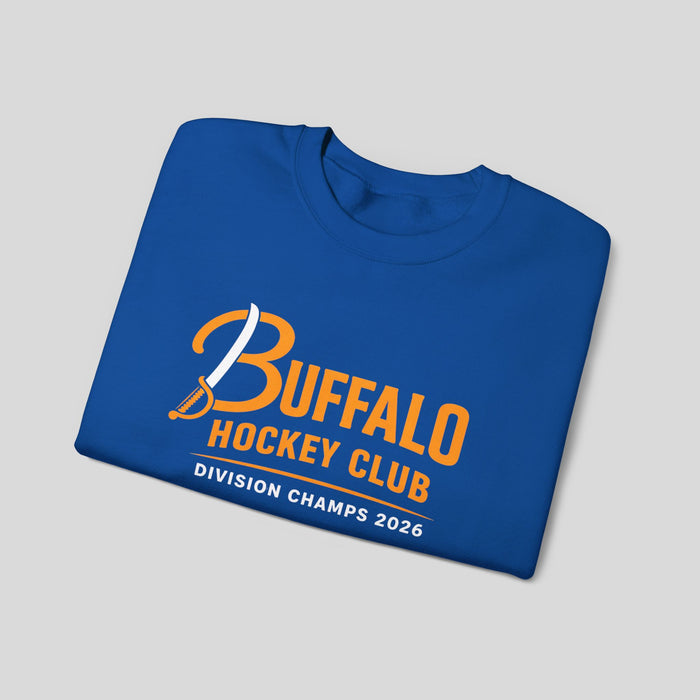 Buffalo NY Hockey Sweatshirt – Division Champs 2026 716 Crewneck | Teesrus716