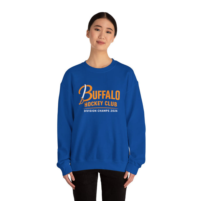 Buffalo NY Hockey Sweatshirt – Division Champs 2026 716 Crewneck | Teesrus716