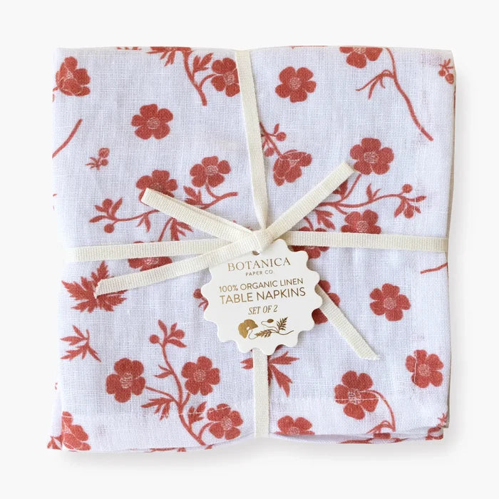 Buttercup | Linen Table Napkins, Set of 2