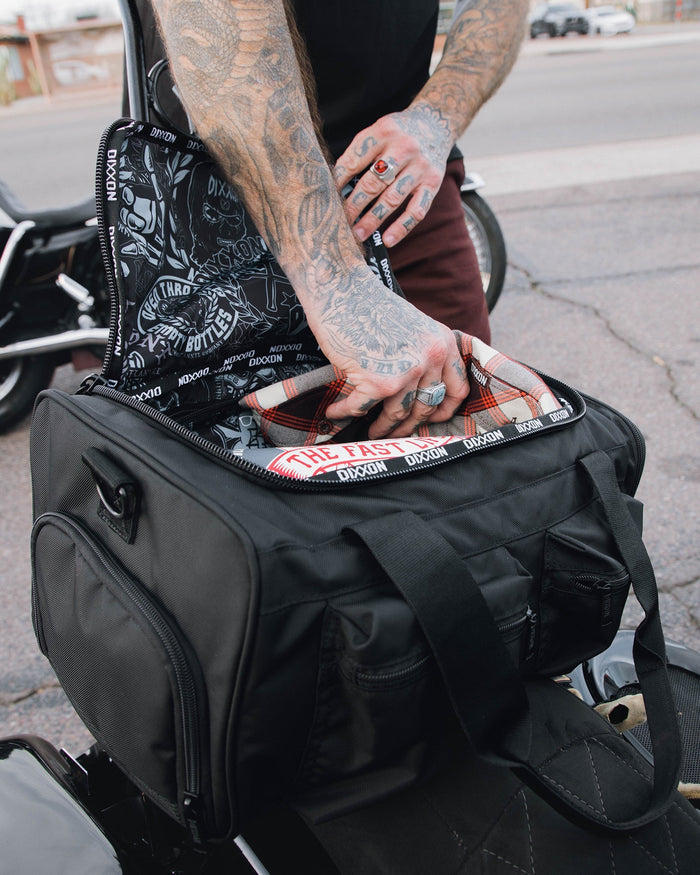 Canvas Overload Duffle Bag - Black - Dixxon Flannel Co.