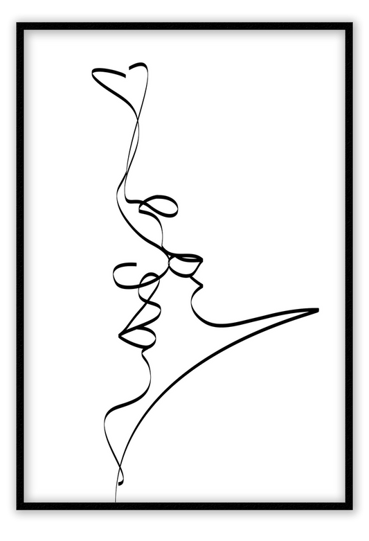 Canvas Print 50x70cm / Black Scenario Scenario Wall Art : Ready to hang framed artwork. Brand