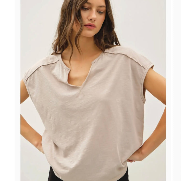 CC BC Split V Tee