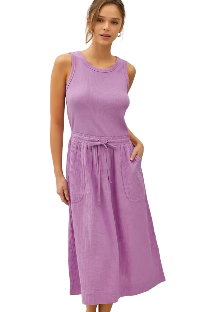CC COTTON /COTTON GAUZE DRESS