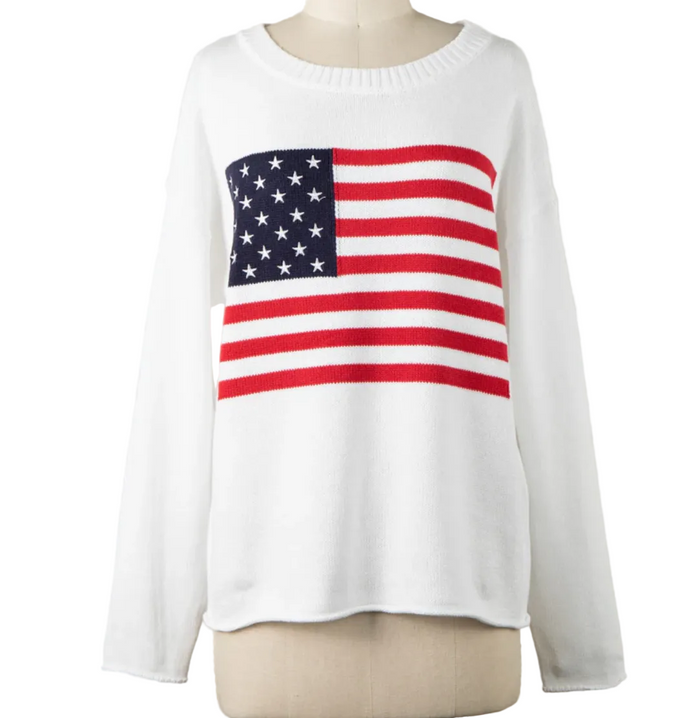 CC Flag Sweater White