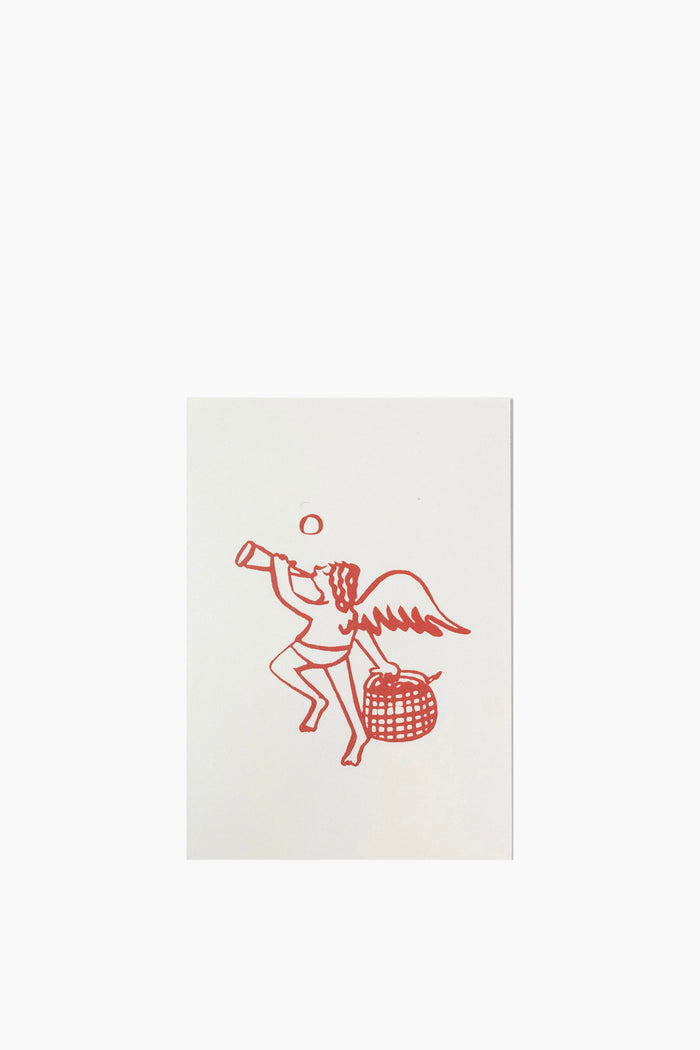 Cherub with Basket Card