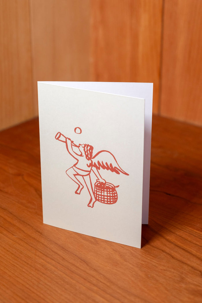 Cherub with Basket Card