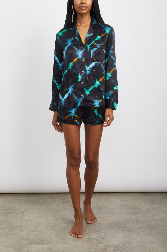 CLARISE-BLACK-NEON-IKAT-FULL FRONT BODY