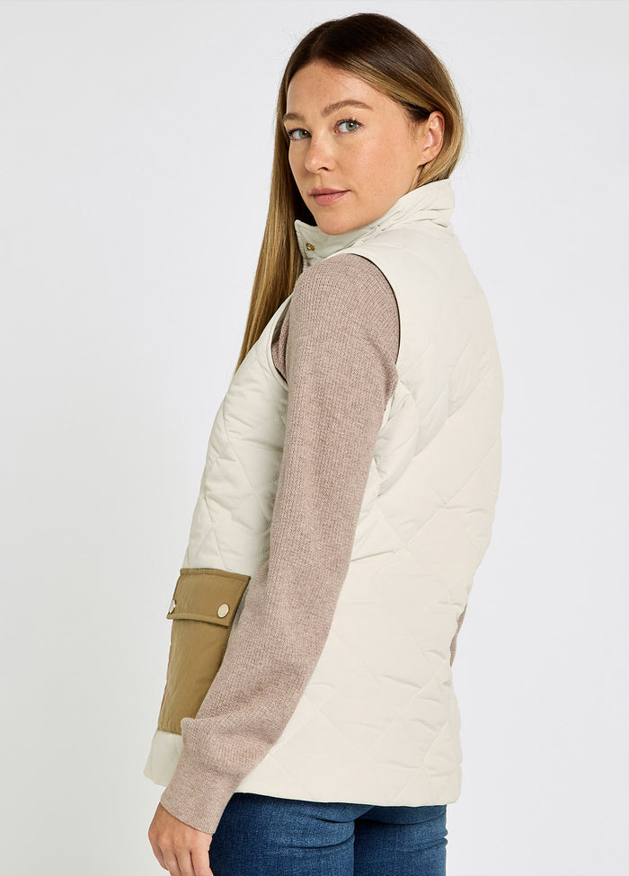 Clashmore Women's Quilted Gilet - Bone