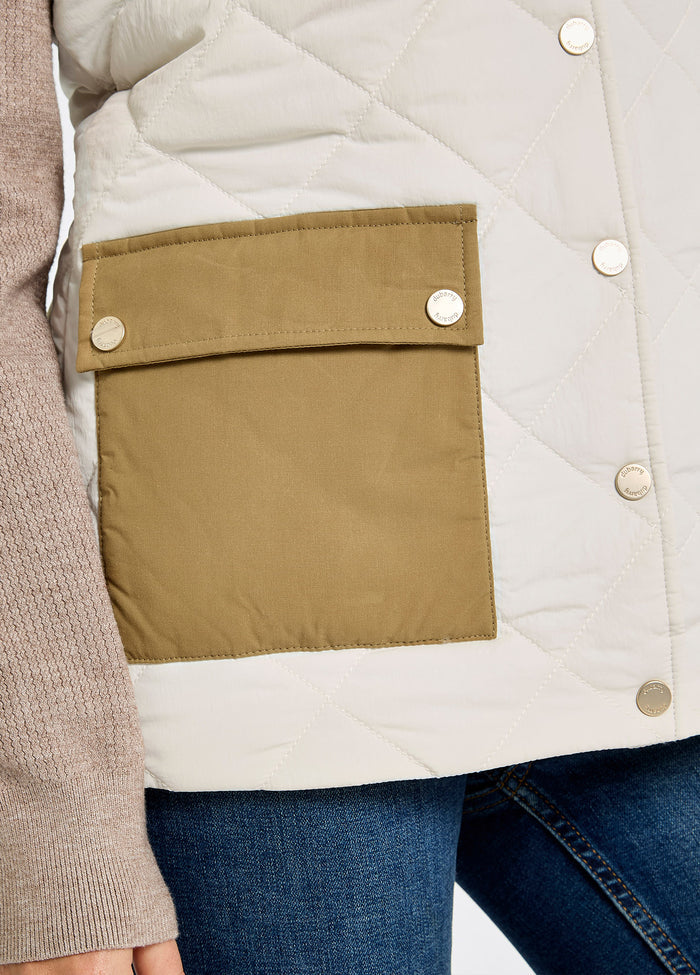 Clashmore Women's Quilted Gilet - Bone