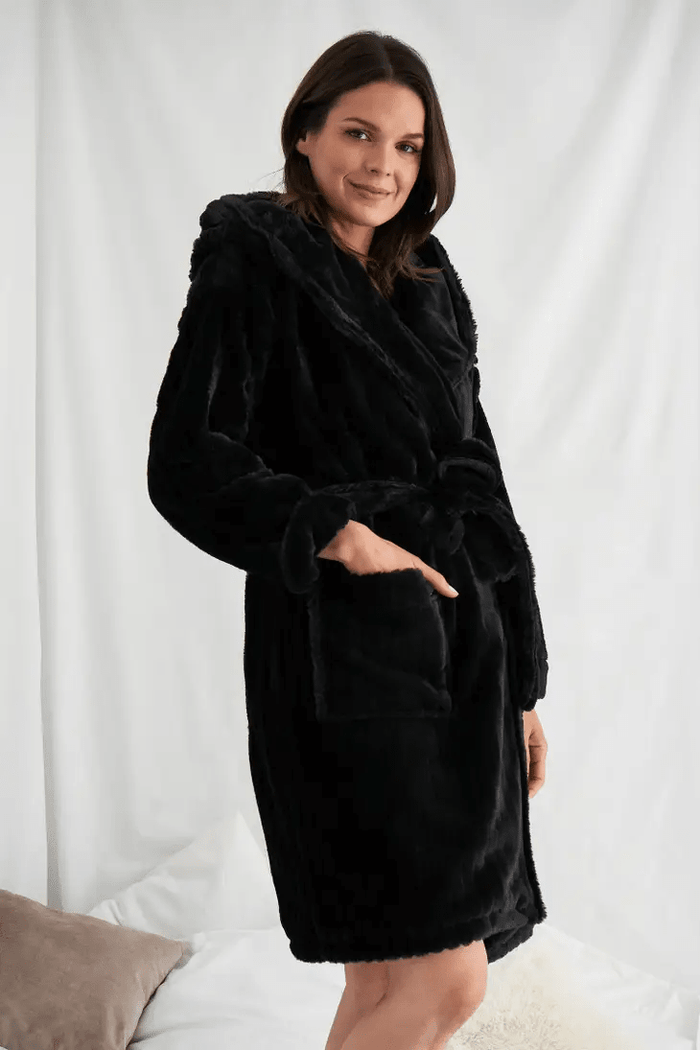 Cloud Robe in Black - Intimate Whispers