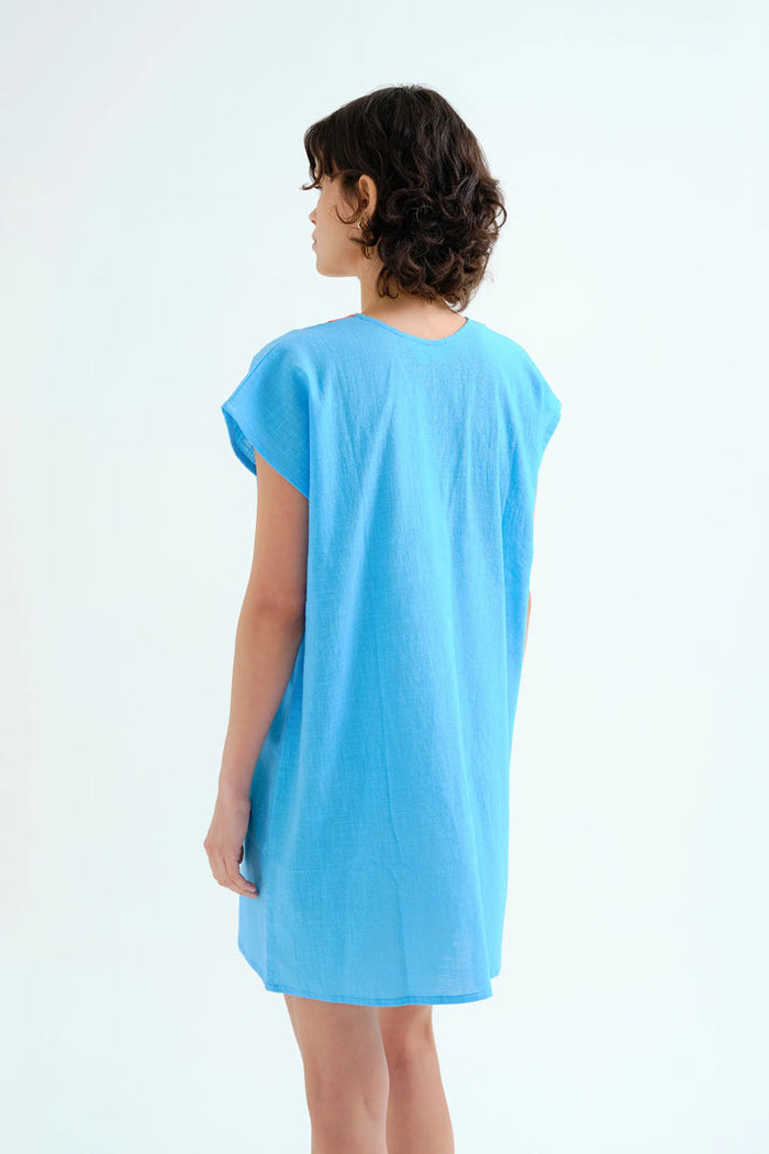 Compania Fantastica Short Kaftan in Blue