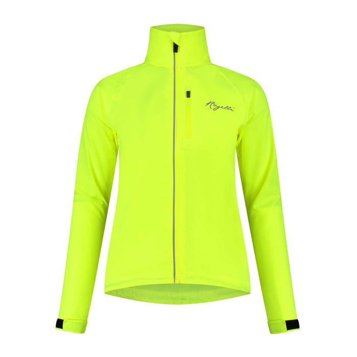 Rogelli Core hardloopjack dames fluor voorkant.