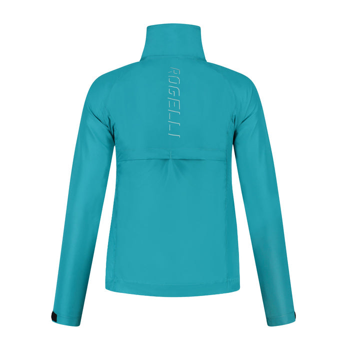 Rogelli Core hardloopjack dames blauw achterkant.