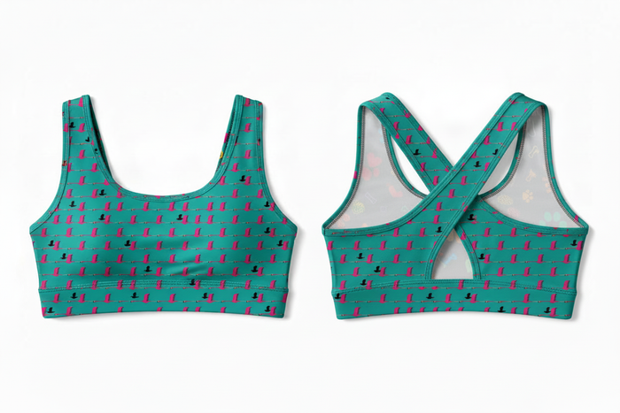 Flamboyance crop top larger pattern